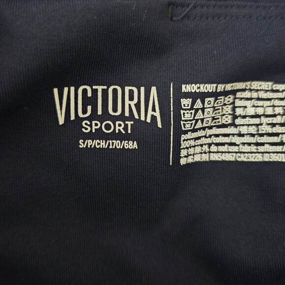 Victoria Secret Sport Knockout Navy Blue Athletic Leggings S - Picture 4 of 5